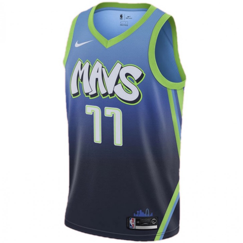 Men's Dallas Mavericks Luka Doncic #77 Blue 202021 Swingman Jersey - City Edition-Pro Kit Vault | Brand New 26/27 Sports Jerseys